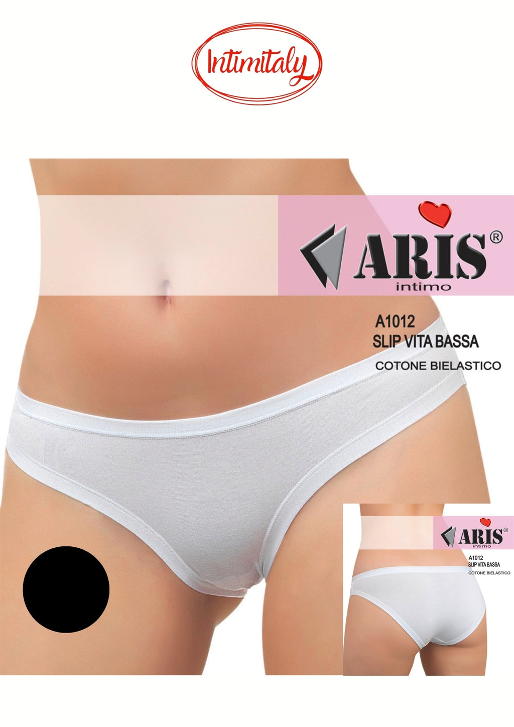 Aris - Slip Da Donna In Cotone Finissimo Vita Bassa Art. A1012