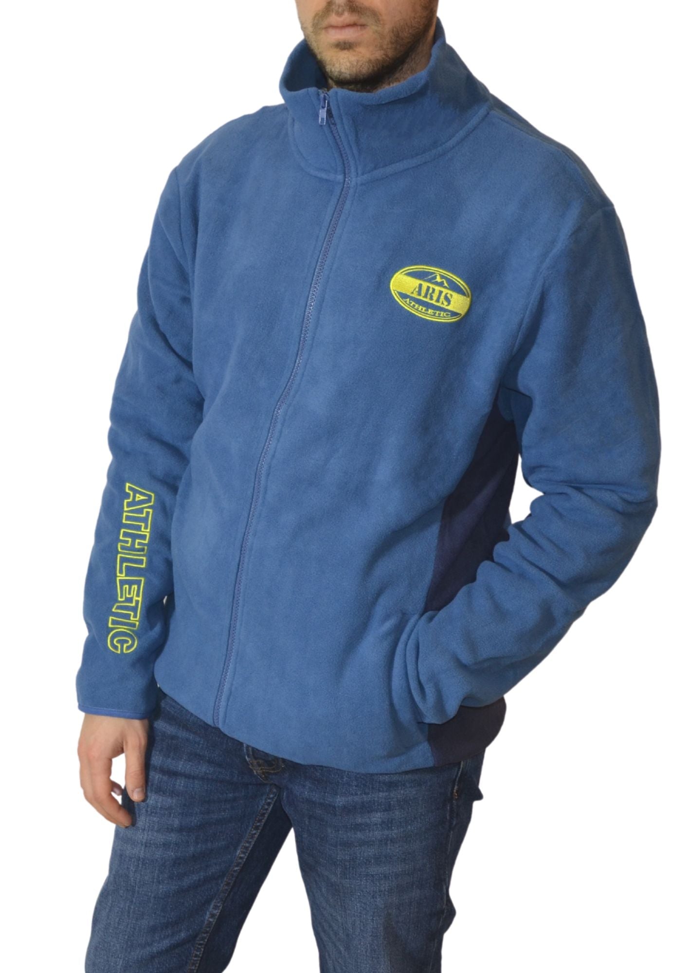Aris - Maglia Uomo In Caldo Pile Zip Intera  Art.psu615