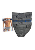 Aris - Pacco Da 3 Slip Uomo In Cotone Elasticizzato Aru182