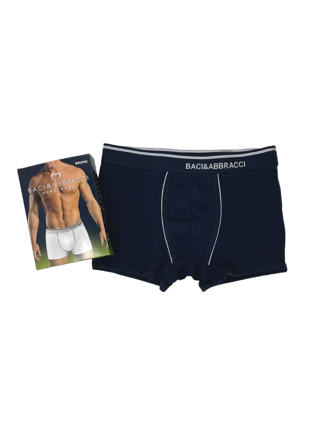 Baci E Abbracci - Boxer Uomo In Cotone Elasticizzato Art. Bau442
