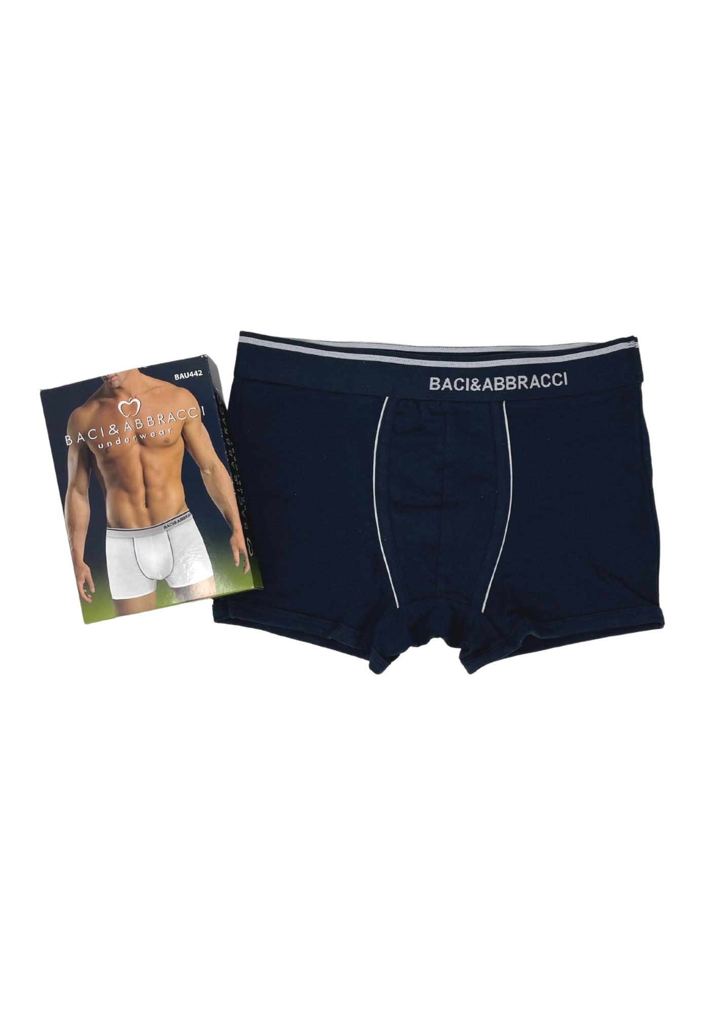 Baci E Abbracci - Boxer Uomo In Cotone Elasticizzato Art. Bau442