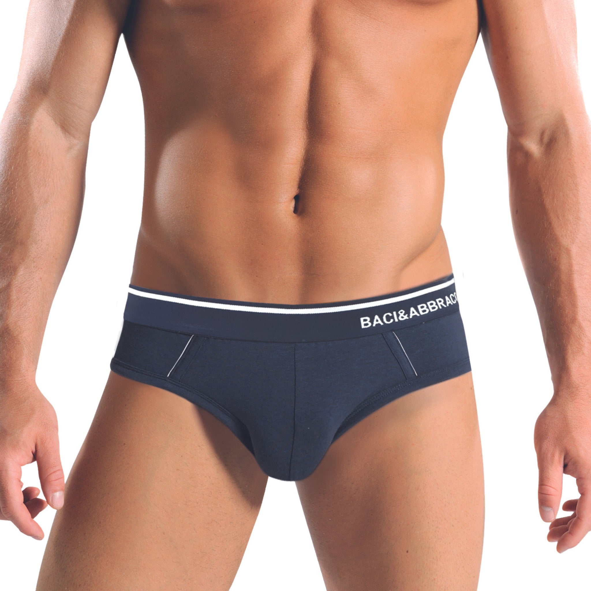 Baci E Abbracci - 6 Slip Uomo In Cotone Elasticizzato Bau443