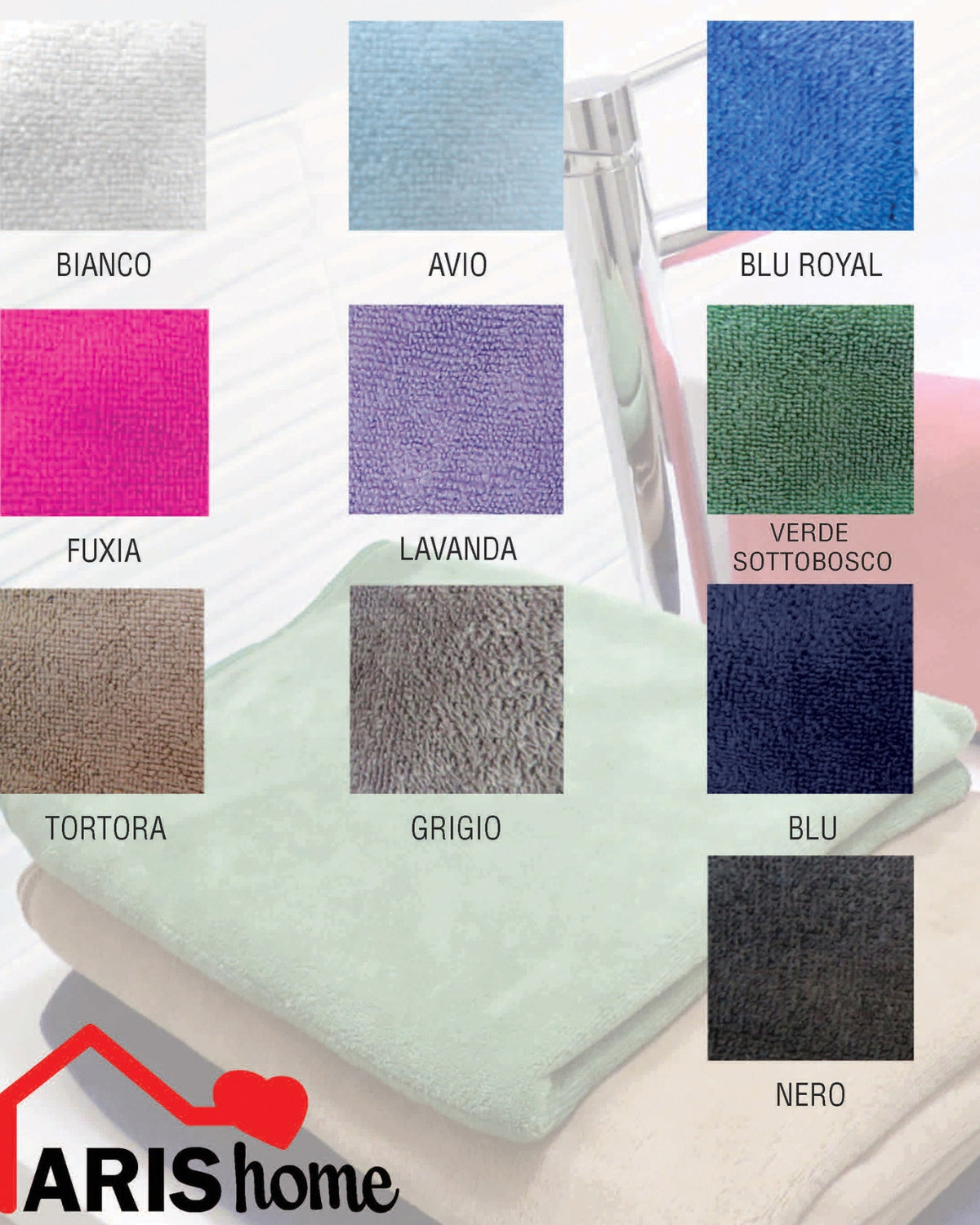 Aris Home Telo Bagno In Morbidissima Microfibra 100x150 (no Stiro)  Art.tc006