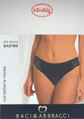 Baci E Abbracci - Slip Donna Fantasia Vita Bassa Bad189