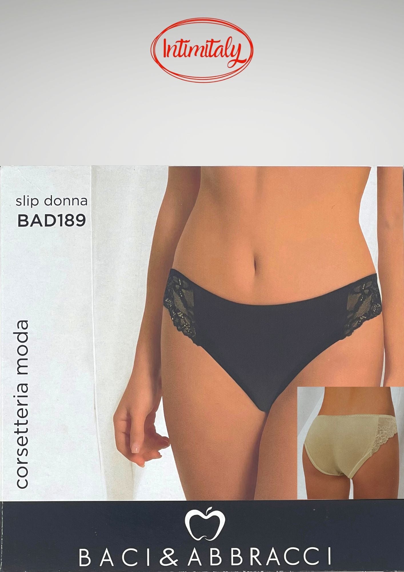 Baci E Abbracci - Slip Donna Fantasia Vita Bassa Bad189