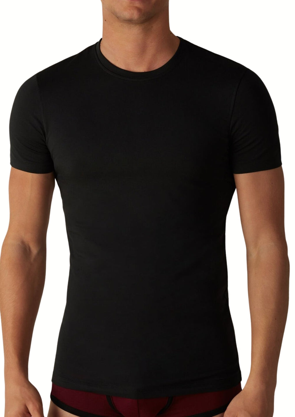 Baci E Abbracci - T-shirt Girocollo Uomo Modal Elasticizzata Bats016