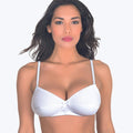 Aris Reggiseno In Puro Cotone Coppe Preformate Senza Ferretto  Coppa B  Art. Bianca