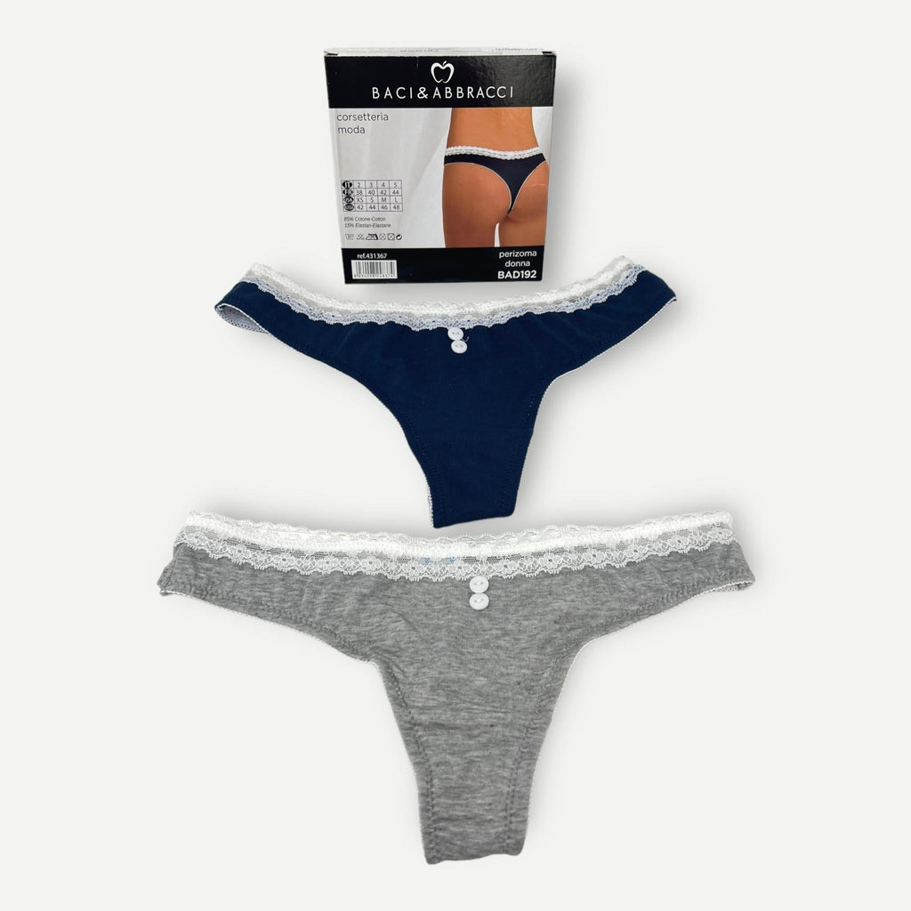 Baci E Abbracci - Slip Modello Perizoma Donna Fantasia Art. Bad192