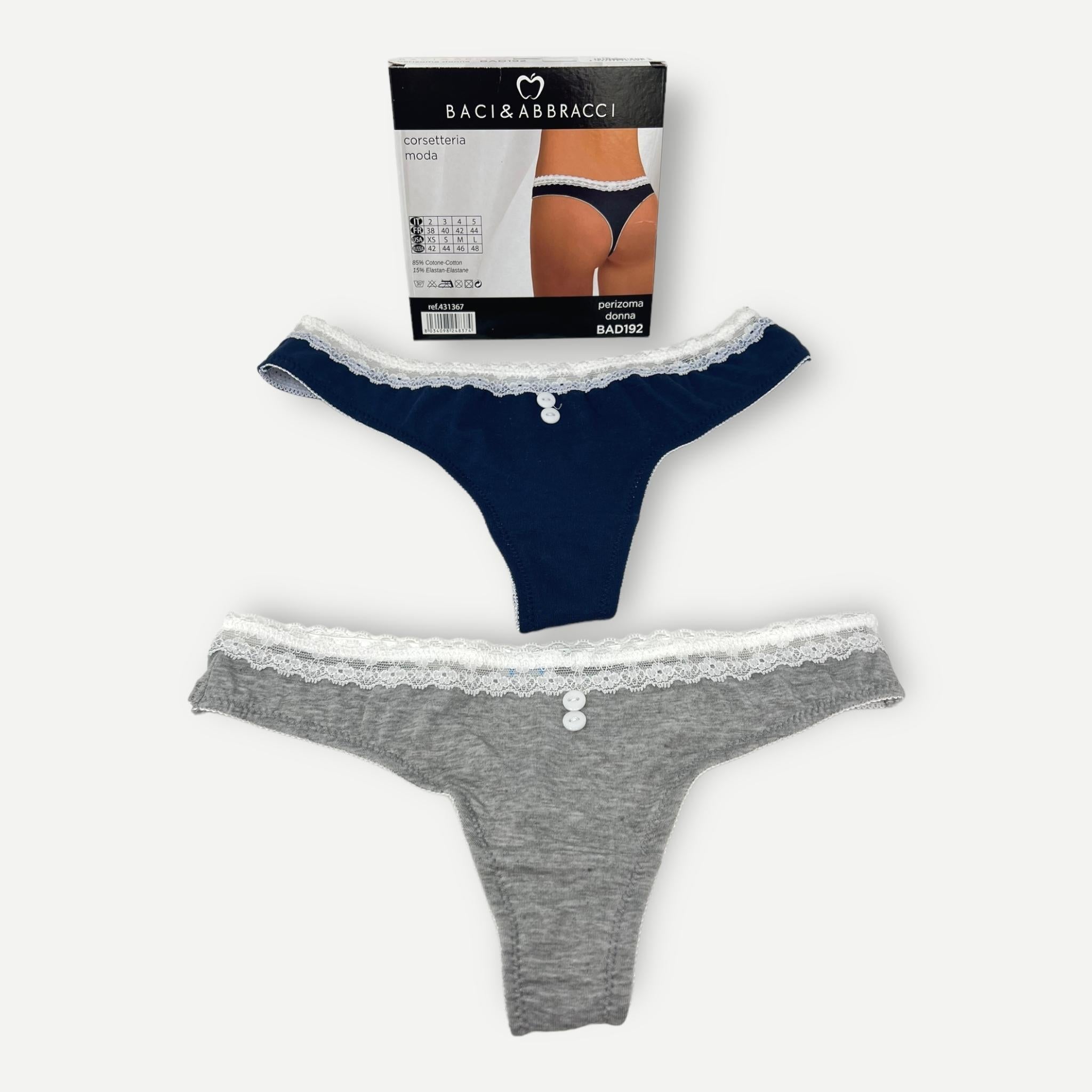 Baci E Abbracci - Slip Modello Perizoma Donna Fantasia Art. Bad192