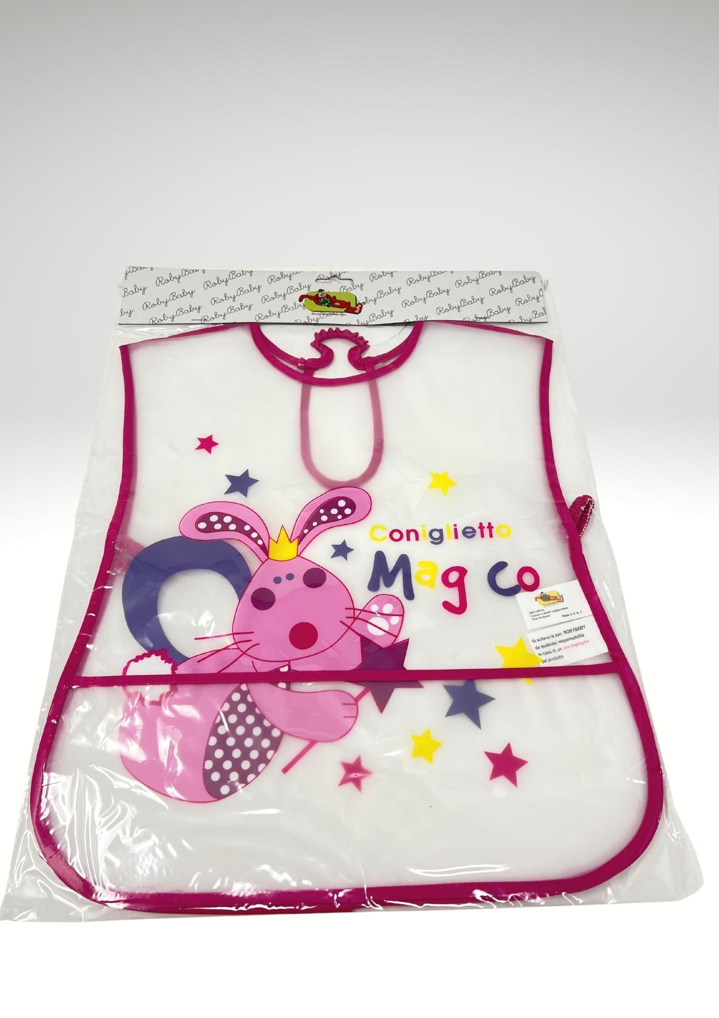 Roby Bavetta Grembiulino Salvamacchia In Pvc Smanicato Stampe Assortite Maschietto/femminuccia Art. B2210