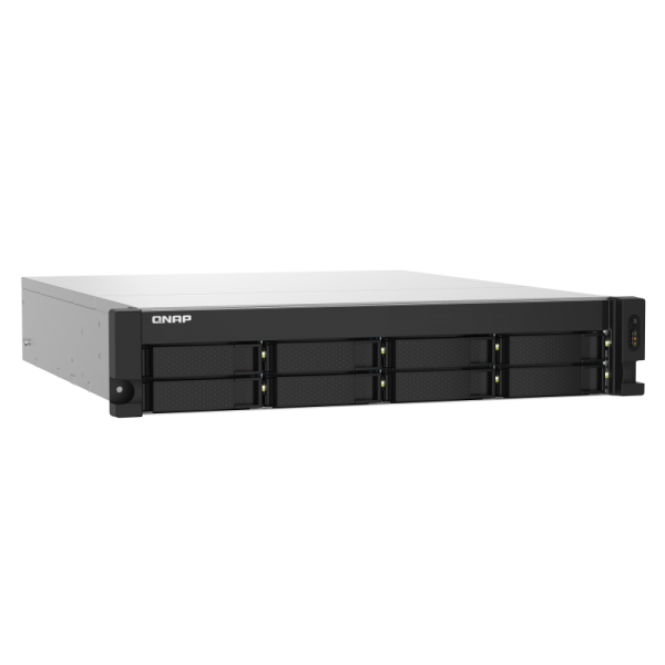 QNAP TS-832PXU-RP NAS Armadio (2U) Collegamento ethernet LAN Nero AL324 [TS-832PXU-RP-4G]