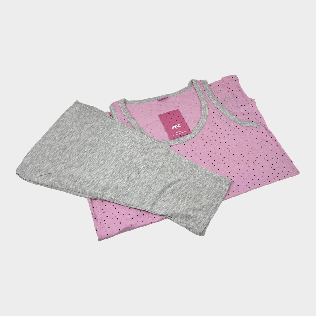 Mitico By Irge - Pigiama Donna In Cotone A Pinocchietto  Art.mi830