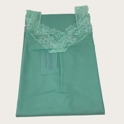 Nacshua Philosophy -  Camicia Da Notte Donna Spalla Stretta In Puro Cotone  Art. Aster