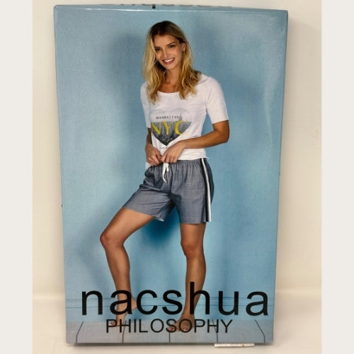 Nacshua Philosophy - Pigiama Donna Cotone Corto Mezza Manica In Puro Cotone  Art. Erica