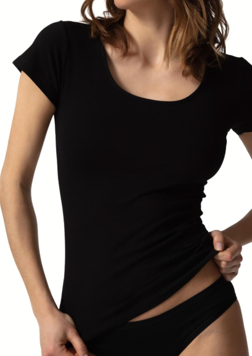 Liabel - Maglia Mezza Manica Donna In Caldo Cotone Interlock