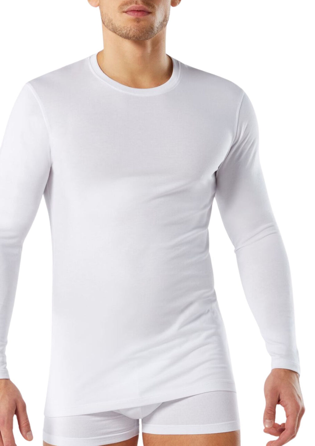 Liabel - Maglia Termica Manica Lunga Da Uomo In Caldo Cotone Interlock