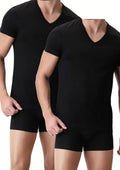 Liabel - Pacco Da 2 - Maglia In Caldo Cotone Elasticizzato Scollo V A4868-d53