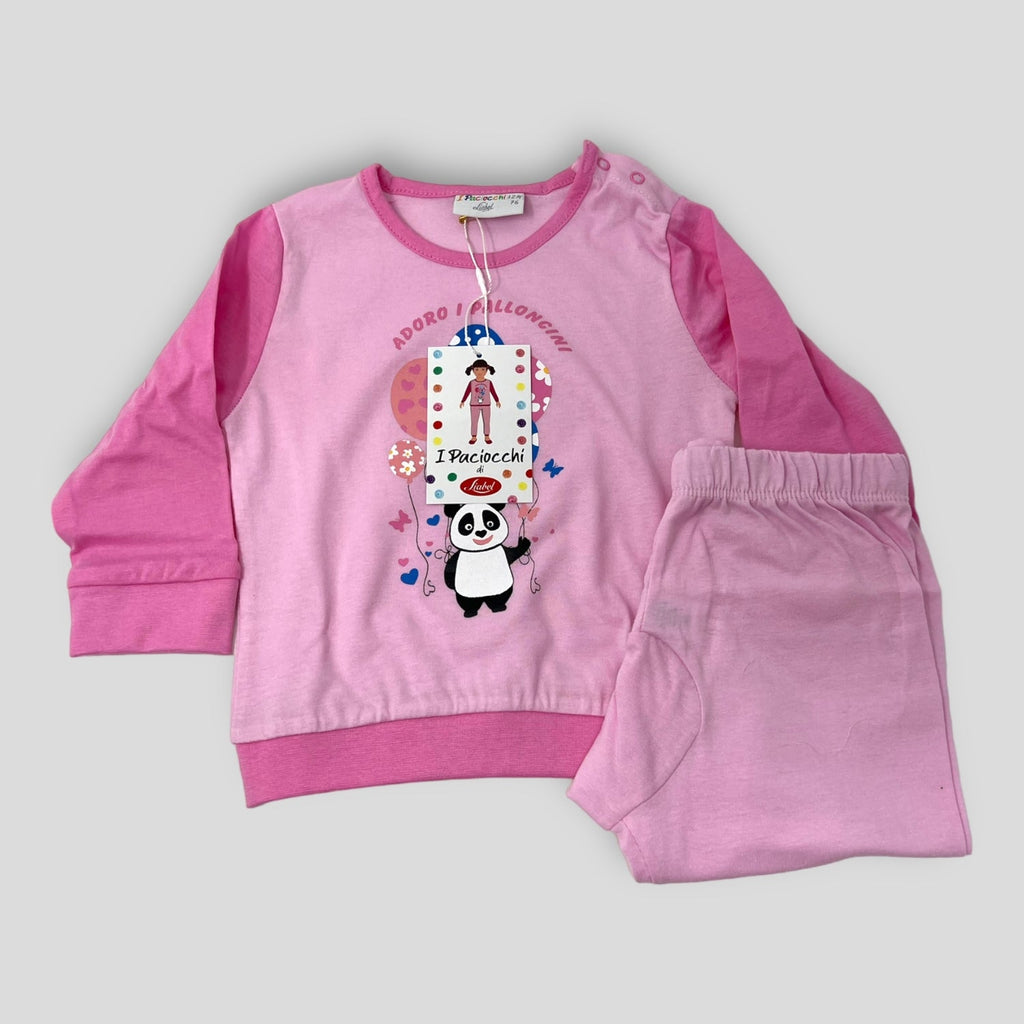 Liabel Pigiama Neonata Lungo In Puro Cotone Stampato  Art.pbe21l1