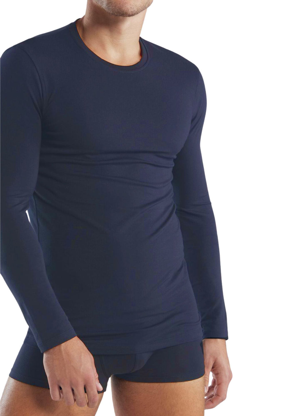 Liabel - Maglia Termica Manica Lunga Da Uomo In Caldo Cotone Interlock