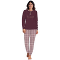 Irge Woman -pigiama Donna In Caldo Cotone 100% Serafino 3 Bottoni Con Stampa  Art. Mi1667