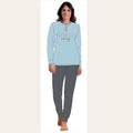 Irge Pigiama Donna Serafino Stampato In Caldo Cotone 100%  Art. Mi1669
