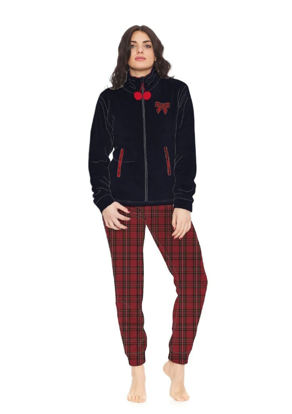 Irge - Pigiama Donna In Coral Flannel Mi1691