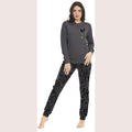 Irge Donna Tuta Donna In Felpa Con Maglia Stampata E Pantalone Stretto Con Tasche  Art. Fdi020