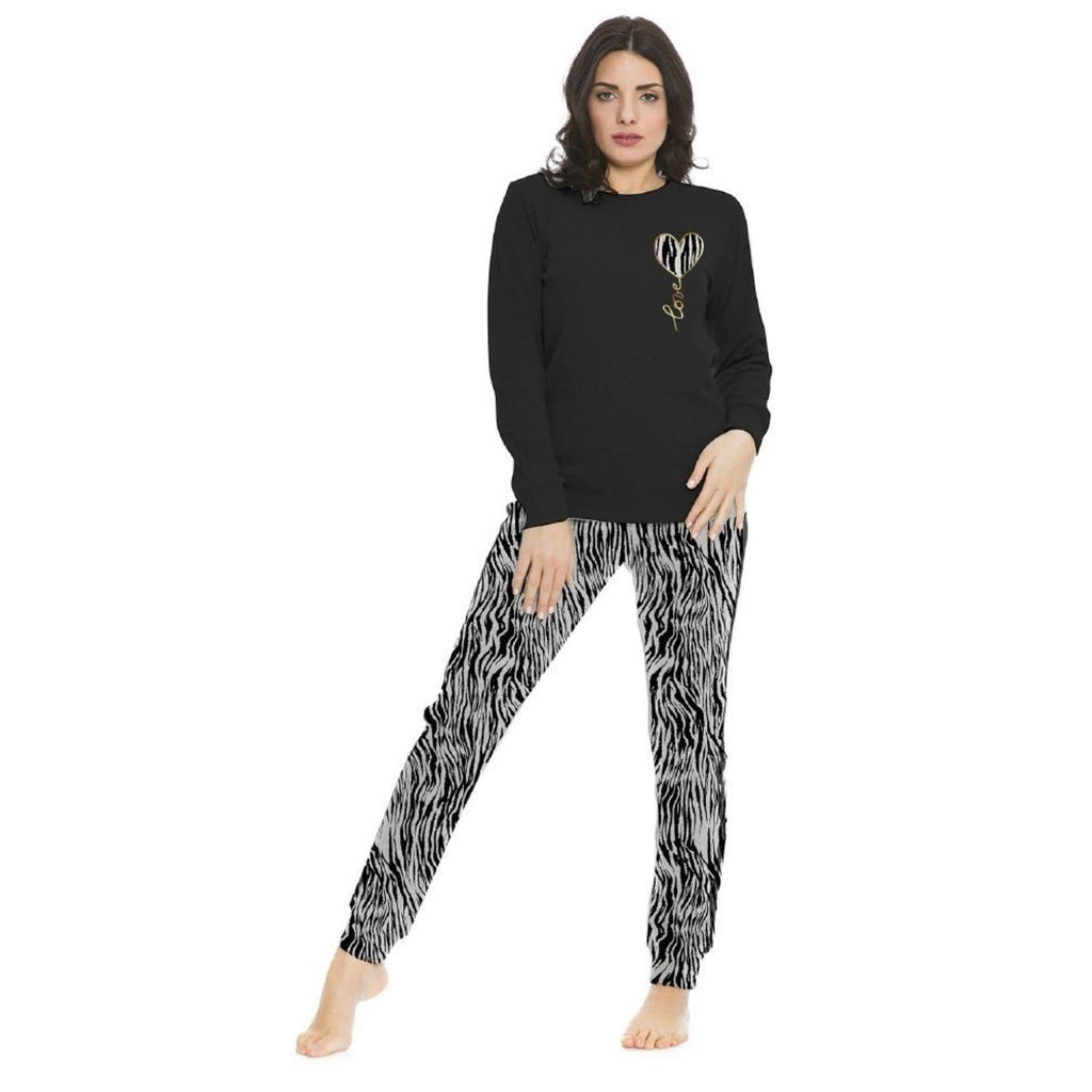 Irge Home Wear Tuta Ragazza Invernale Girocollo In Felpina Di Cotone  Art.  Sd170