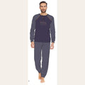 Irge Pigiama Uomo Serafino Caldo Cotone 100% Stampato Art. Mi1624