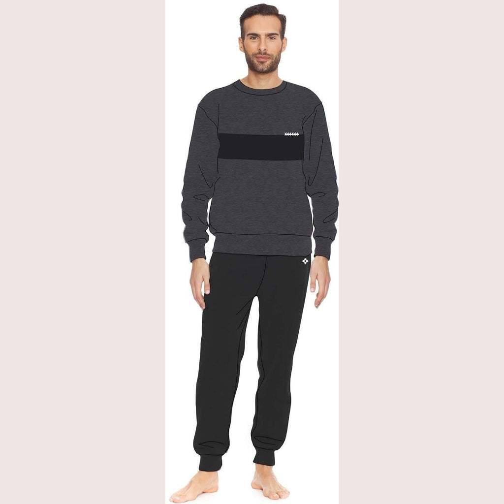 Irge Uomo Tuta Uomo In Felpa Con Maglia Stampata E Pantalone Stretto Con Tasche  Fui027