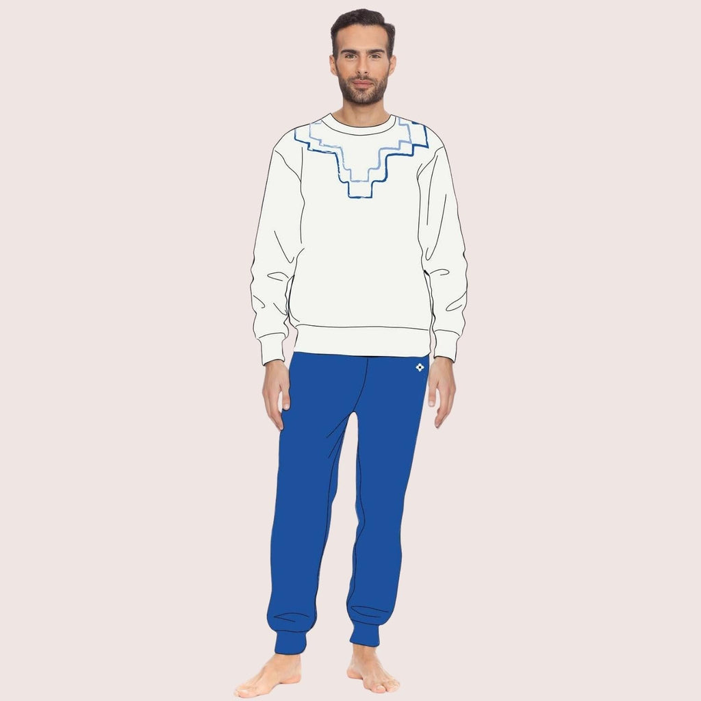 Irge Uomo Tuta Uomo In Felpa Con Maglia Stampata E Pantalone Stretto Con Tasche  Art. Fui028