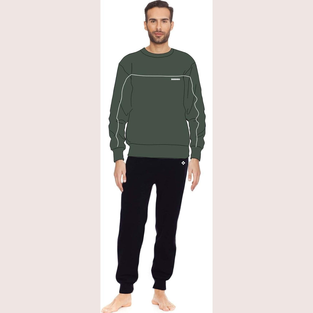 Irge Uomo Tuta Uomo In Felpa Con Maglia Stampata E Pantalone Stretto Con Tasche  Art. Fui029