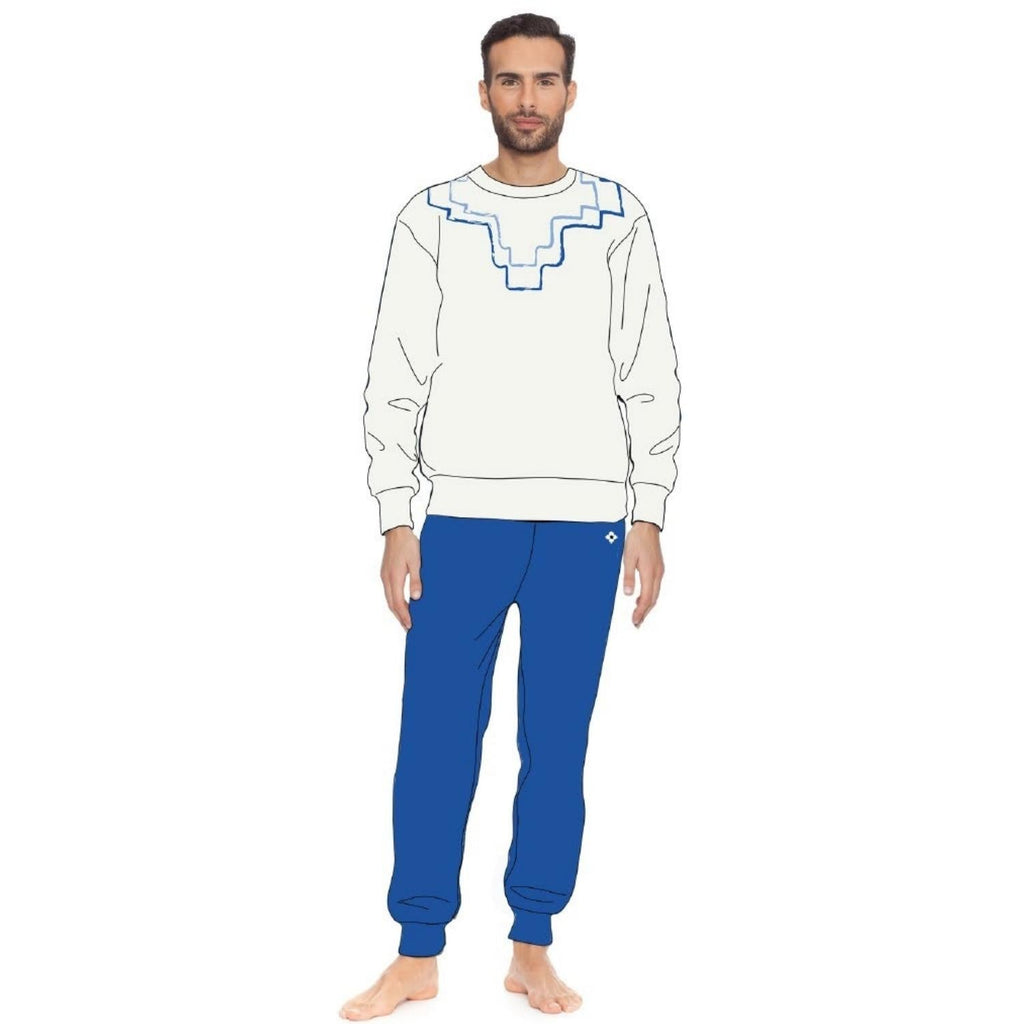 Irge Home Wear Tuta Ragazzo Invernale Girocollo In Felpina Puro Cotone  Art. Su126