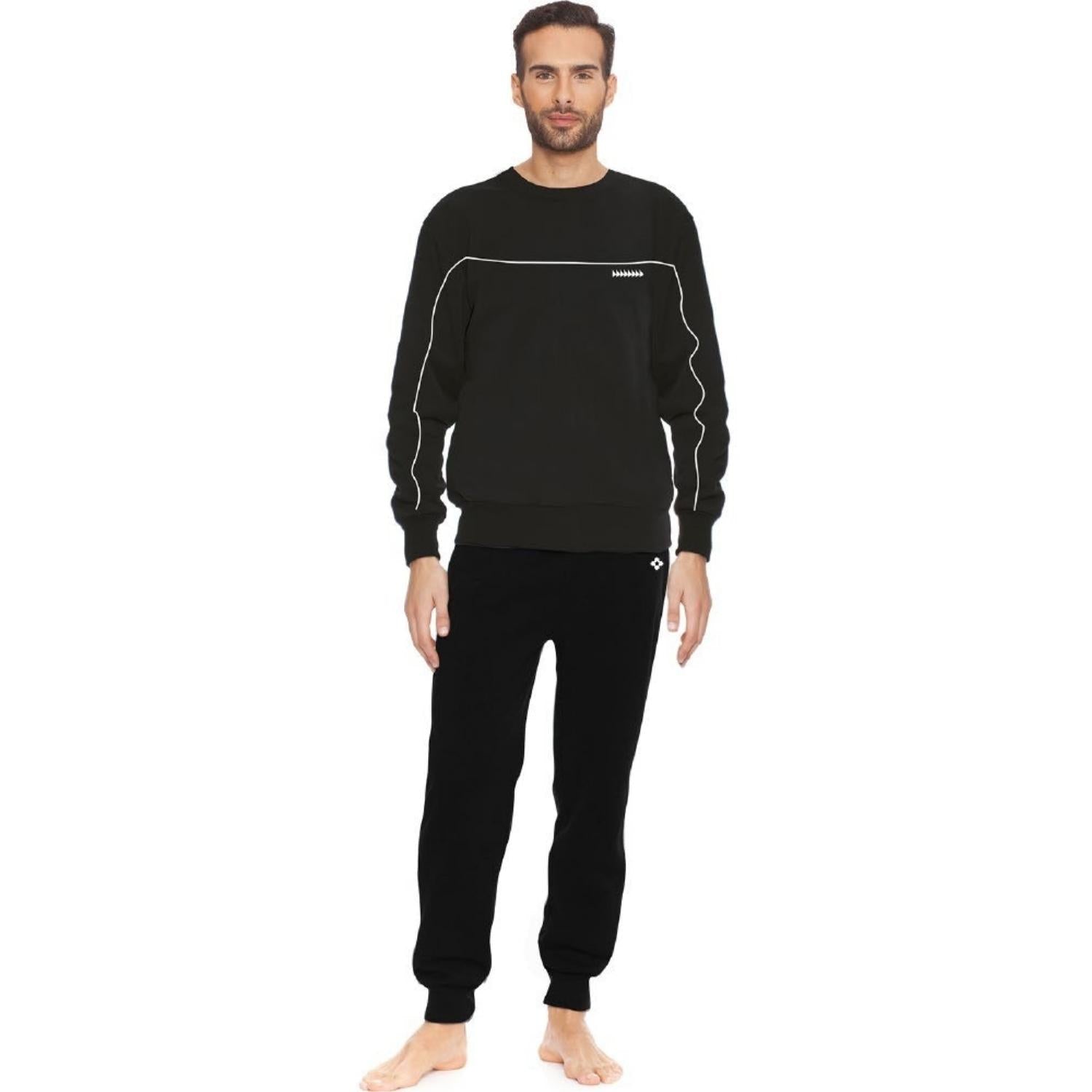 Irge Home Wear Tuta Ragazzo Invernale Girocollo In Felpina Di Cotone  Art. Su127