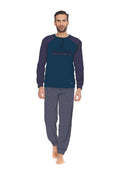 Y&m By Irge - Pigiama Uomo In Caldo Cotone Invernale Termico Interlock - Due Varianti Di Colore  Art.y&m388