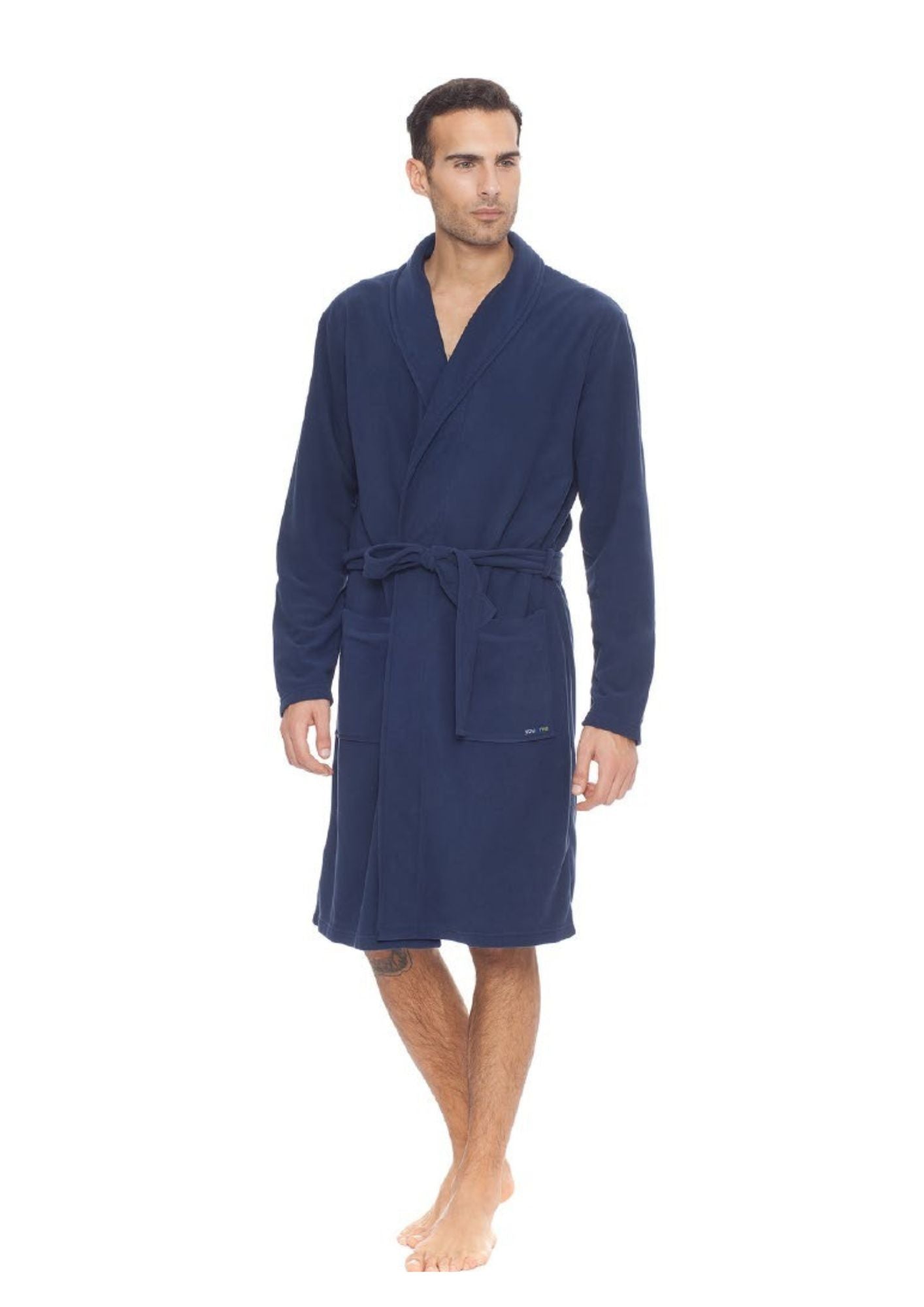 Y&m By Irge - Vestaglia In Caldo Pile Invernale Da Uomo Con Tasche E Cintura In Vita Art.y&m412