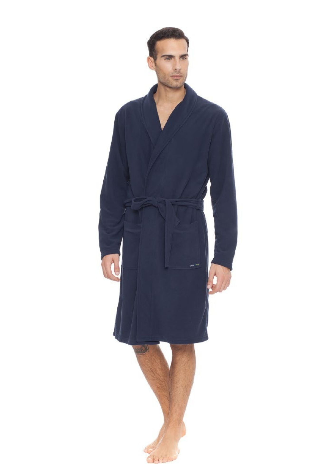 Y&m By Irge - Vestaglia In Caldo Pile Invernale Da Uomo Con Tasche E Cintura In Vita Art.y&m412