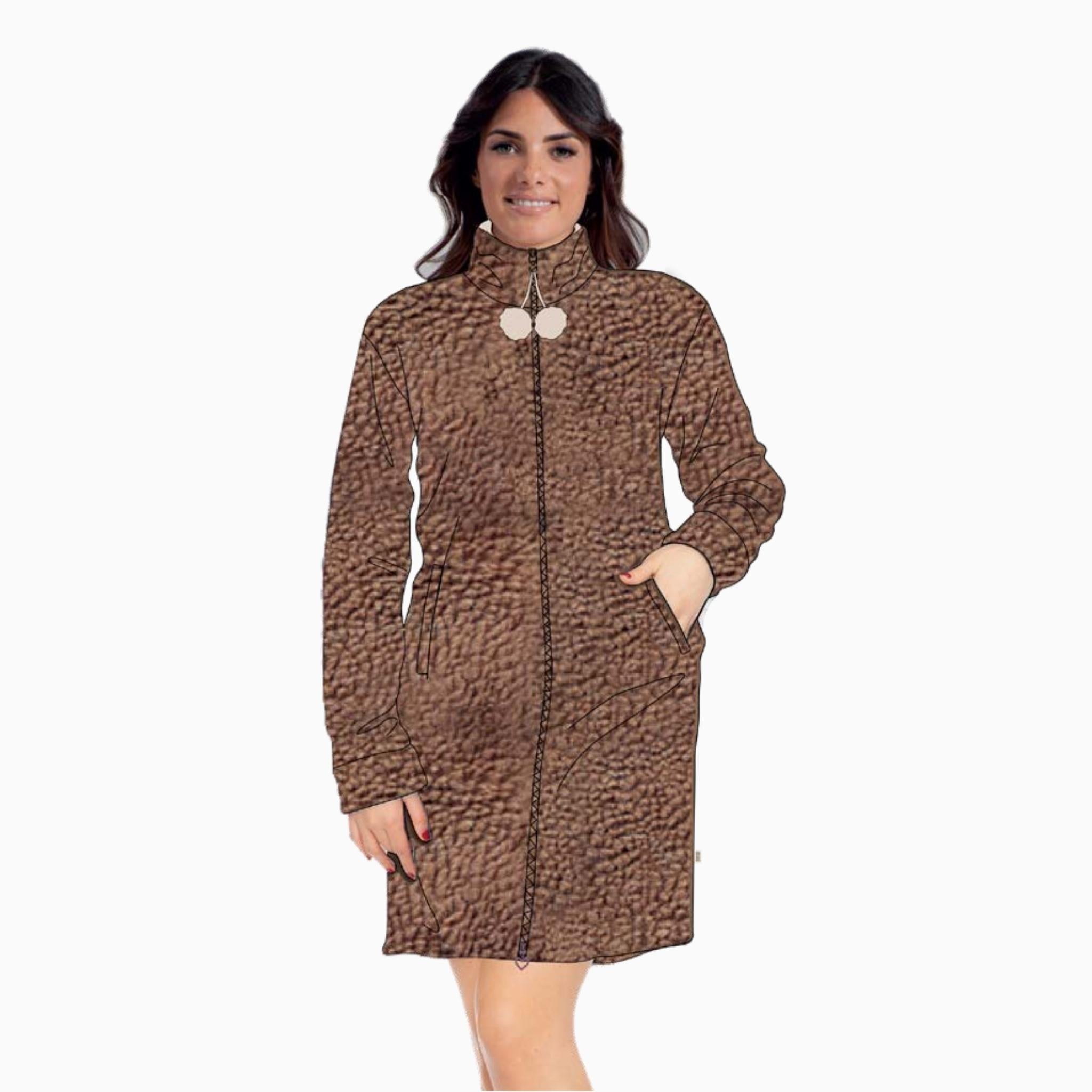 Irge - Vestaglia Donna Lunga Teddy Mi1716