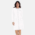 Irge Camicia Da Notte Calibrata Corta In Puro Cotone Aperta Stampata  Art. Cd147