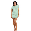 Irge - Pigiama Donna Cotone Serafino Mezza Manica Corto In Jersey Puro Cotone Stampato  Art. Mi1804
