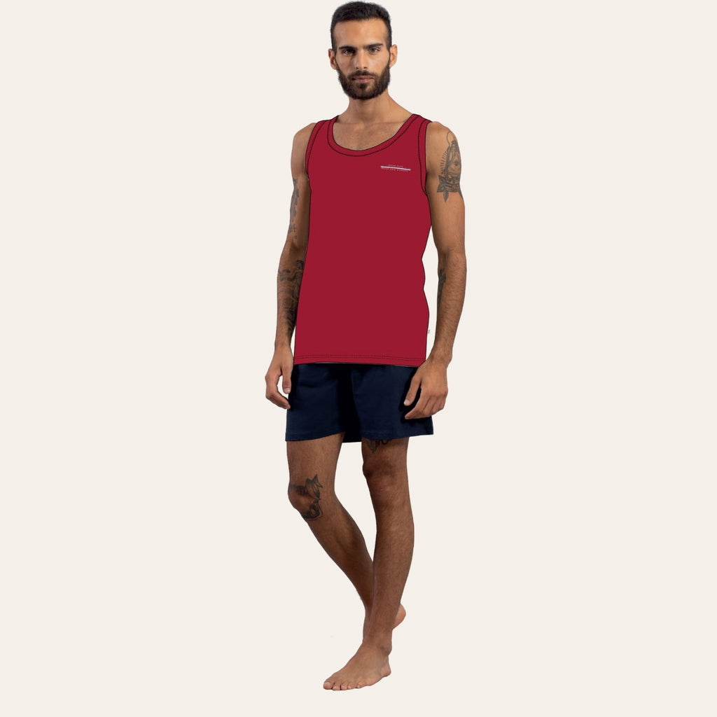 Irge Pigama Uomo Spalla Larga Pantaloncino Corto In Puro Cotone  Art. Mi1780