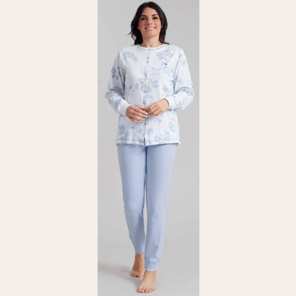 Irge Pigiama Donna Aperto In Caldo Cotone 100% Fantasia  Art. Ir1901