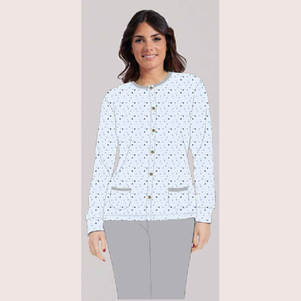 Irge Pigiama Donna Aperto Avanti In Caldo Cotone Stampato  Art. Ir1932