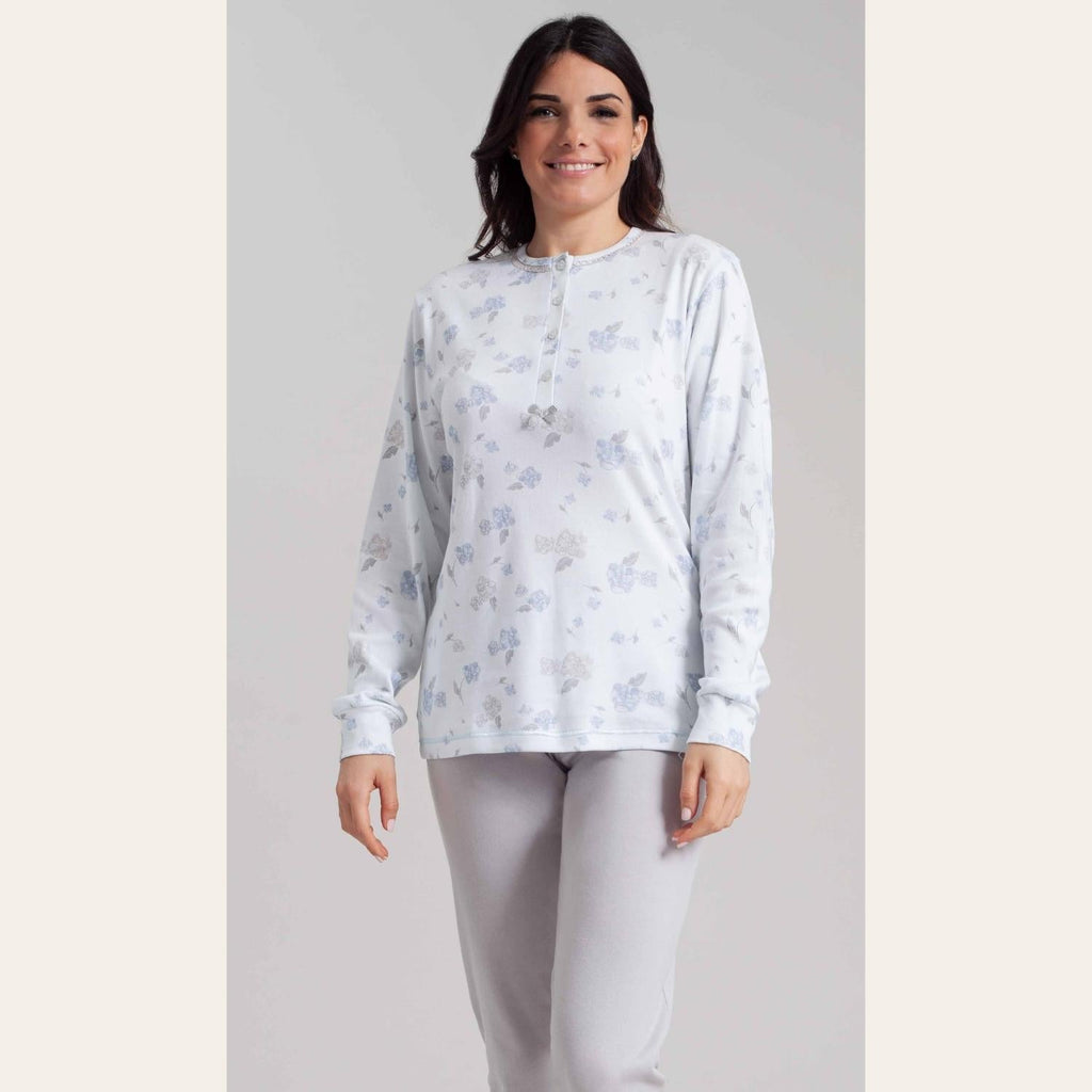 Irge Pigiama Donna Calibrato -caldo Cotone 100%- Serafino Fantasia  Art. Cd166