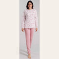 Irge Pigiama Donna Calibrato -caldo Cotone 100%- Aperto Fantasia  Art. Cd169