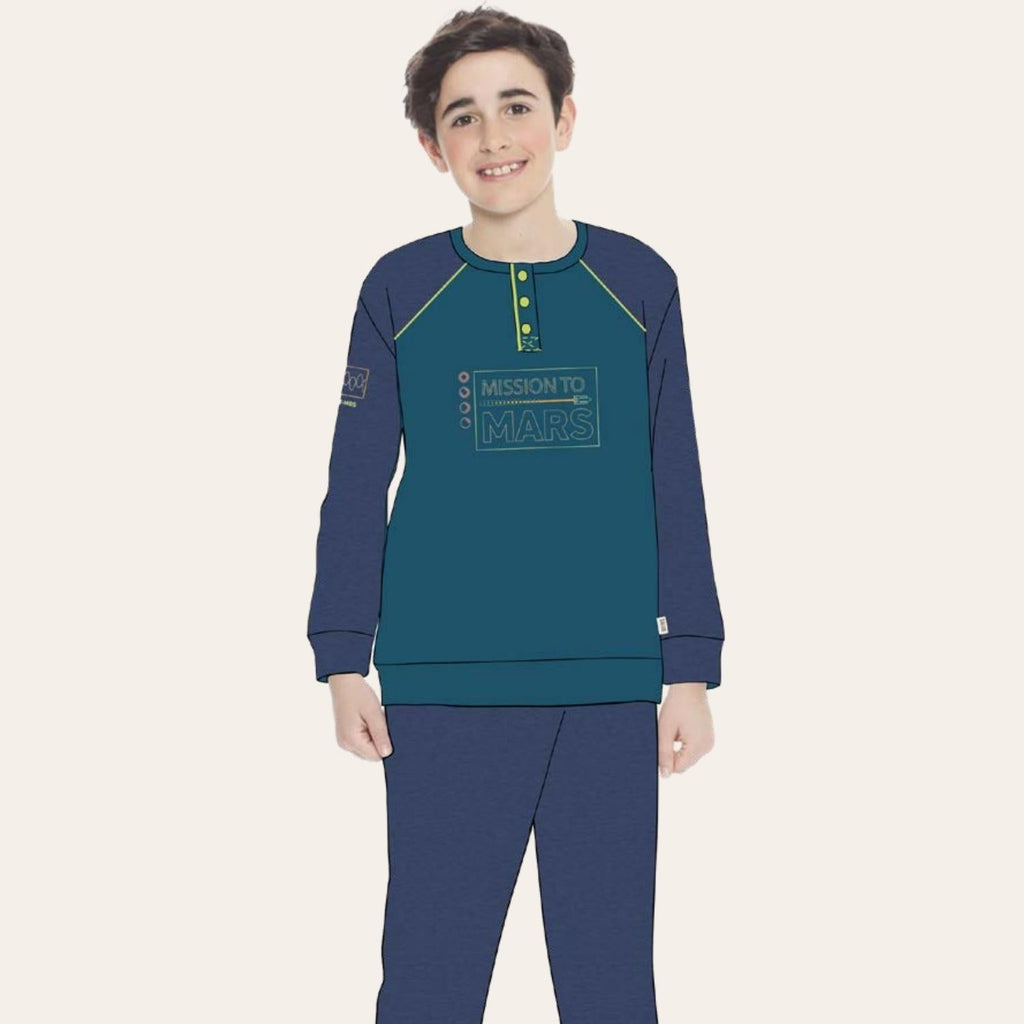 Irge Pigiama Bimbo Invernale In Caldo Cotone 100%  Con Stampa  Art. Ik393