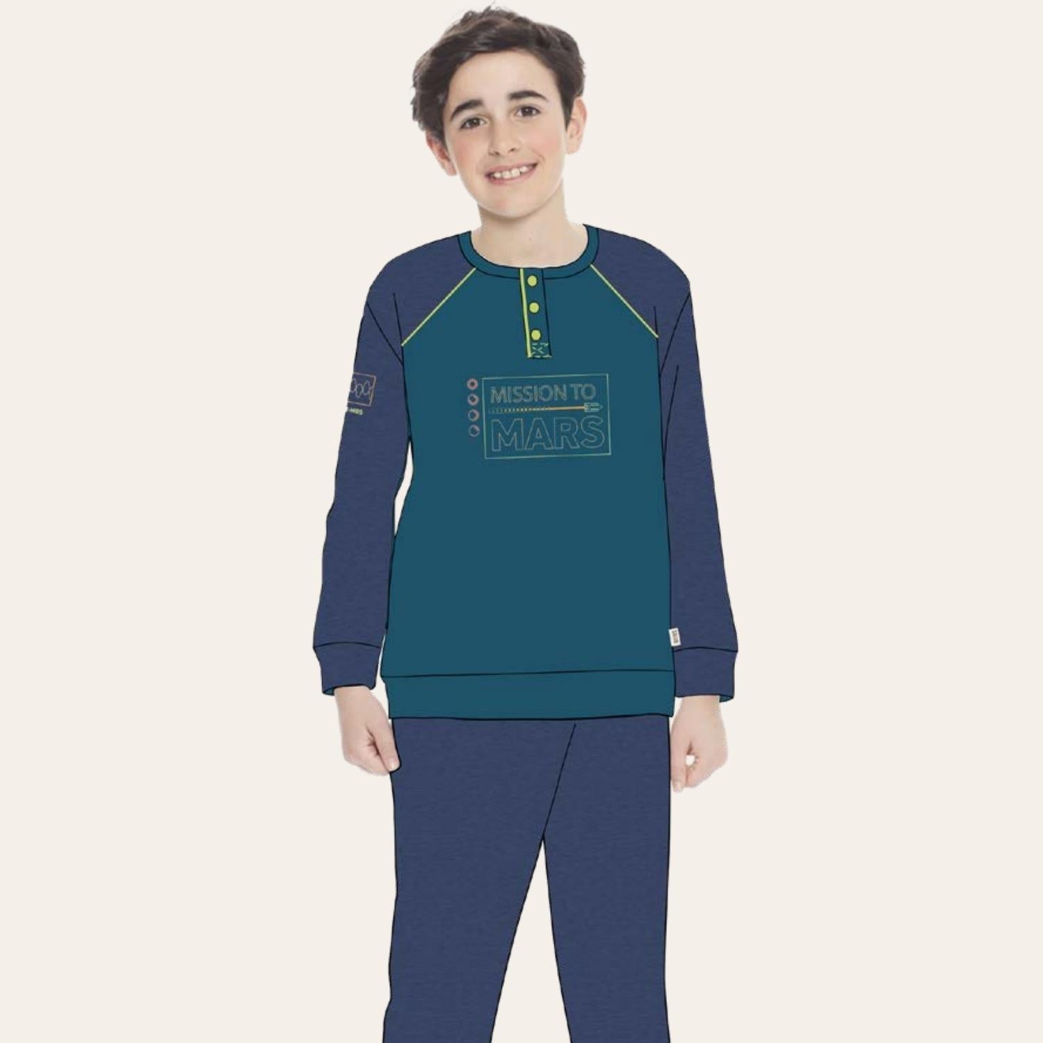 Irge Pigiama Bimbo Invernale In Caldo Cotone 100%  Con Stampa  Art. Ik393