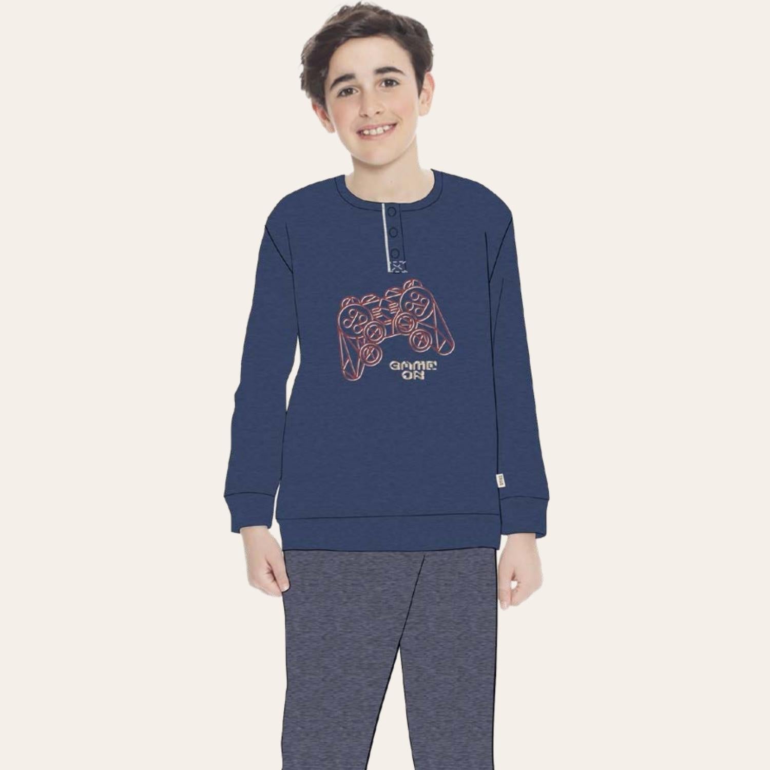 Irge Pigiama Bimbo Invernale In Caldo Cotone 100%  Con Stampa  Art. Ik396