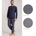Irge Pigiama Uomo Punto Milano Serafino 3 Bottoni Con Taschino E Pantalone Stampato  Art. Pmu378
