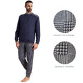 Irge Pigiama Uomo Punto Milano Serafino 3 Bottoni Pantalone Stampato  Art. Pmu387